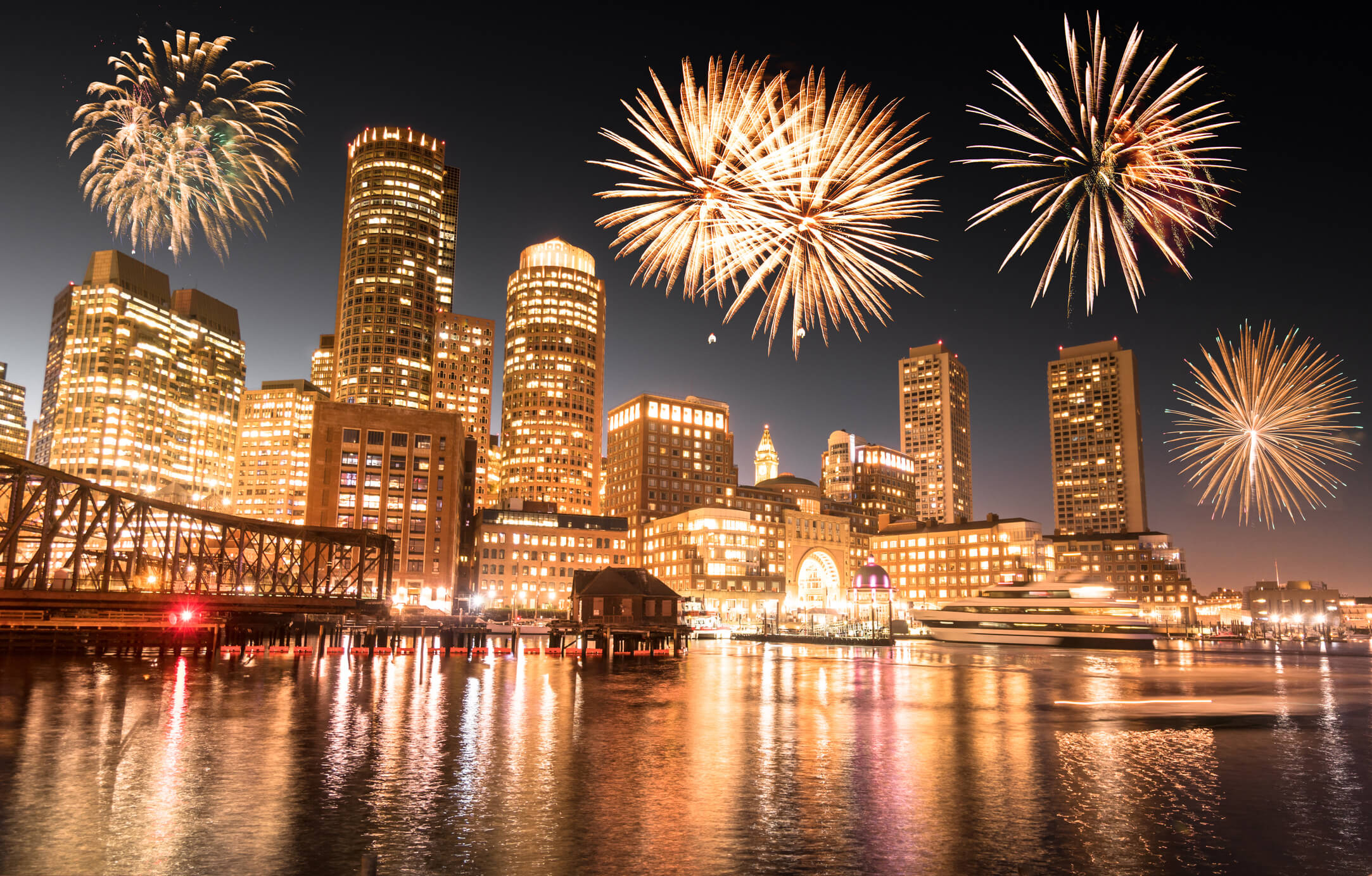 4th of July fireworks Boston