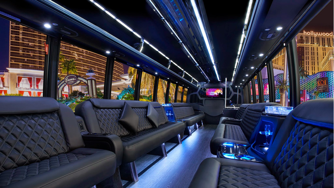 Boston Party Bus Limo Interior