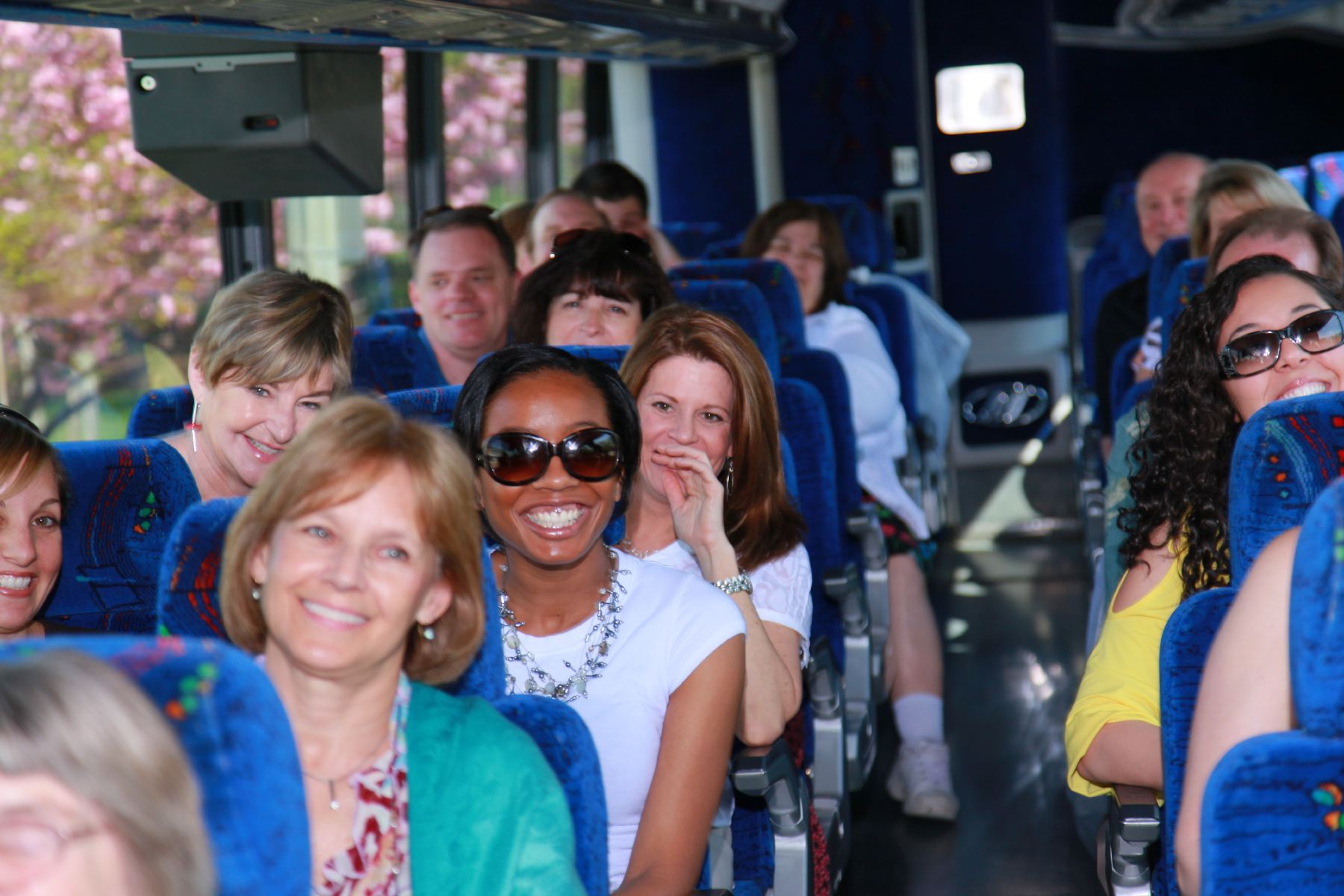 Charter Bus travelers