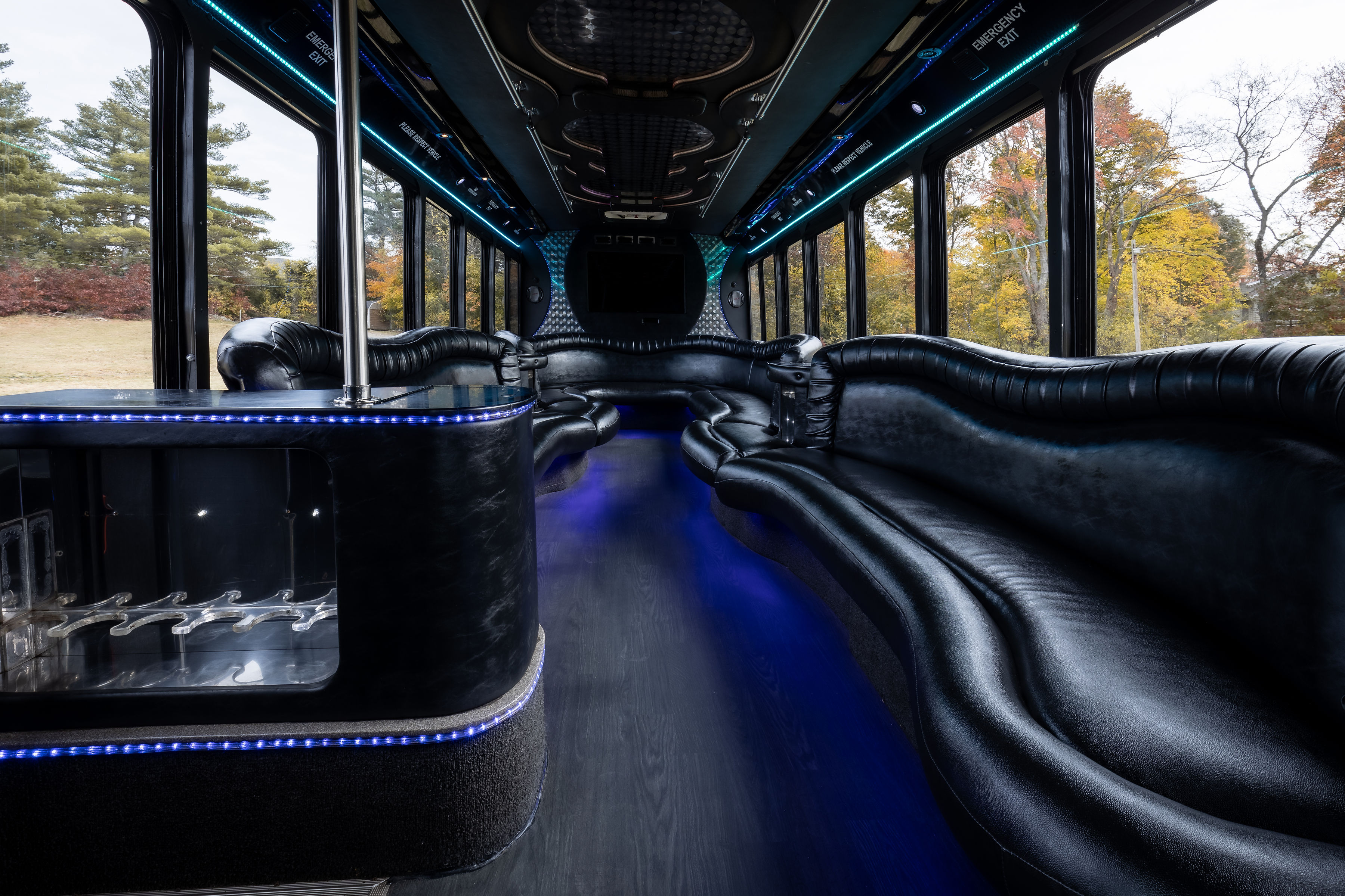 Federal Club Party Bus Interior