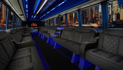 Grech Limo Bus interior Grech Limo Bus interior