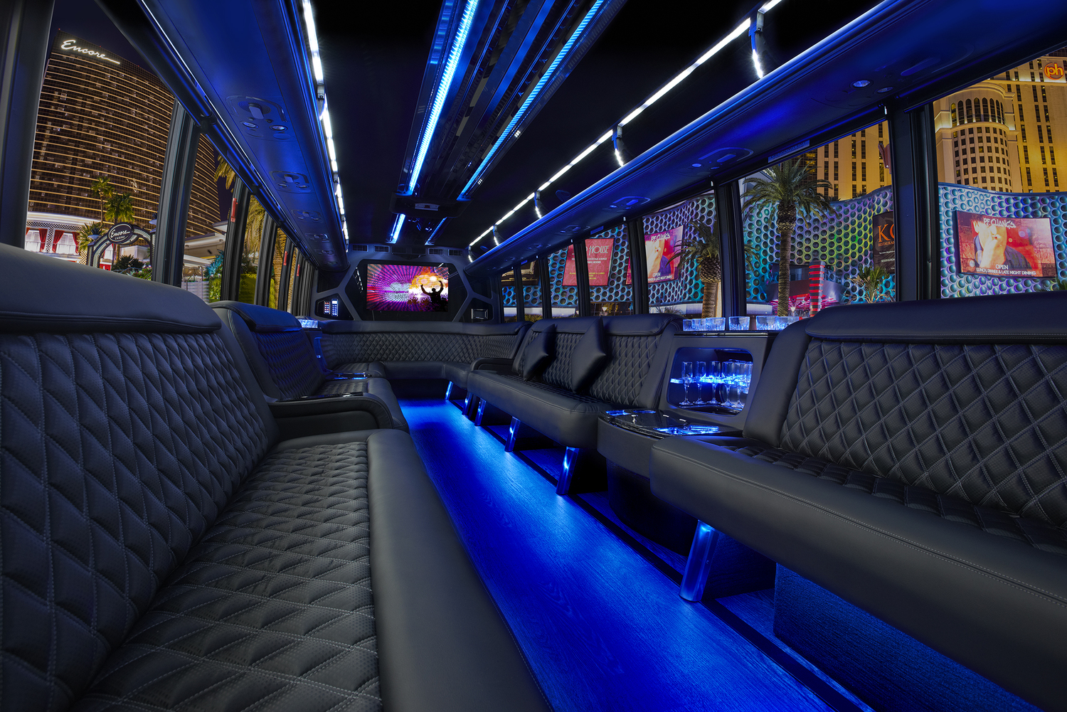 Party Bus 18-24 passengers Interior