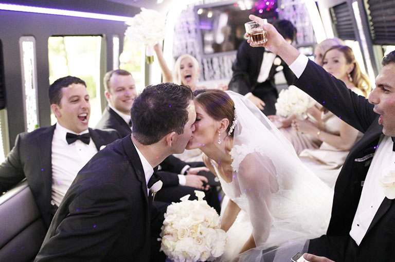 Wedding Party Limo Bus